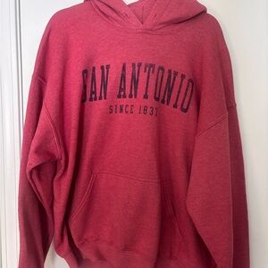 Gildan Red San Antonio Crewneck Hoodie